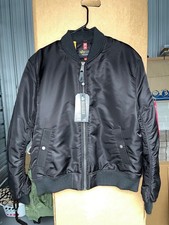 Alpha Industries MA 1 VF Project R 03 Bomber Jacket Black XL picture