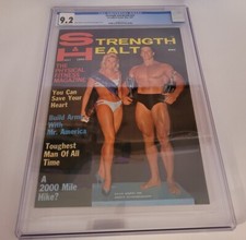 1969 May Strength  Health Magazine CGC 9.2 POP 1 HIGHEST GRADE SCHWARZENEGGER CP picture