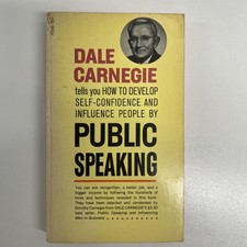 Vintage 1961 Dale Carnegie Public Speaking Pocket Book Paperback Good picture
