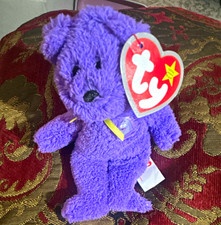 Ty Teenie Beanie Babies Millennium the Bear Plush 1999 Retired Vintage picture