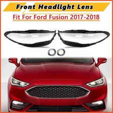 Pair Headlight Lens HeadLamp Cover Shell For Ford Fusion 2017-2020 Left+Right picture