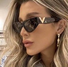 Brand Gold Celebrity Designer Sunglasses Fashion Style Vogue Couture Icon Women picture