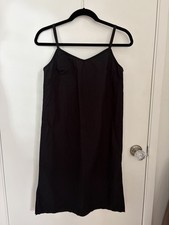 B MING by BEAMS Slip Dress Black 100% Cotton Size Small picture