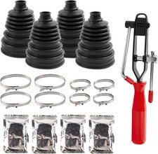 New Upgrade 4PCS Universal CV Axle Boot Repair Kit, Fits 26Mm-34Mm Shafts, 4.92