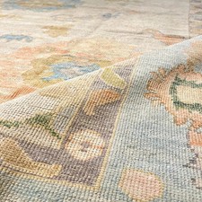 Muted Beige Turkish Oushak Rug Vintage Style Hand Knotted 100% Wool Area Carpets picture