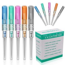 5/10/50 Body Piercing Needles Pro I.V Catheter 14,16,18,20,22G Navel Ear Nose picture