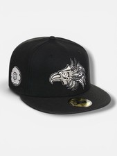 New Era Crown The City Mexico City Aztec 59Fifty Fitted Hat Black / Black Cap picture