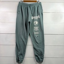 Gymshark Lifting Masters of Our Craft Joggers Mens Medium Green Graphic Sweats picture