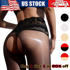 Lady's Lace Top Stay Up Stockings Thigh-High Sheer Pantyhose Stockings For Women picture