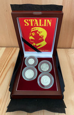 Stalin’s “Death Sentence” : 4 Russian SILVER Coins  - BOX & COA & Included picture