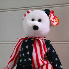 1999 Ty Beanie Baby Spangle - With Errors picture