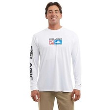 Pelagic Men's Deluxe Aquatek Fishing Shirt, Long Sleeve, UPF 50+ Sun Protection, picture