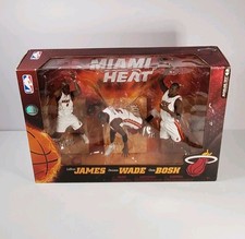 McFarland Lebron James, Dwyane Wade, Chris Bosh 2010 NBA Miami Heat 3 Pack NIB picture