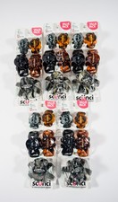 5 packs Scunci U Got This 5 pcs Jaw Hair Clips GRAY BLACK BROWN #20927 = 25 pcs picture
