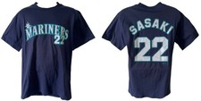 Kazuhiro Sasaki Seattle Mariners Player T-Shirt Men’s Large Vintage Made in 2001 picture