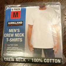 NEW Kirkland Signature Men’s Crew Neck Tee, 6-pack Heavyweight Select Color Size picture