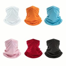 6Pcs Summer UV Protection Cooling Neck Gaiter Face Mask Scarf Breathable Bandana picture