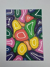 Tangle Type Doodle Neurographic aceo original Glitter Details By Rumpled Unicorn picture