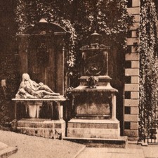 Vintage 1900s Temple Church Postcard Tomb Oliver Goldsmith Dr Mead George III picture