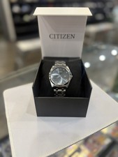 Citizen Eco Drive Corso Men's Diamond Stainless Steel Watch BM7100-59H picture