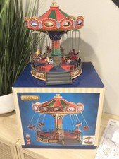 Lemax “The Sky Swing” 2018 #84379 Lights Up Musical Animated ~ Excellent Cond. picture