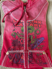 VTG 2007 True Religion x Ed Roth Rat Fink Hoodie Big T Stitch Red Med RARE picture