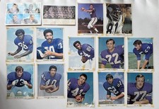 VINTAGE 1960s/70s Minnesota Vikings Football FAN PHOTOS Joe Kapp Fran Tarkenton picture