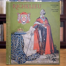 1910 CARDINAL RICHELIEU ANTIQUE BOOK SEA MONSTER OCCULT MYTH LEGEND HUGUENOT WAR picture