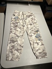 New Sundance Catalog Joggers Women’s 4 Khaki Floral Embroidered Vivant Camo Pant picture