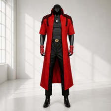 Dante Cosplay Costume Devil May Cry 5 DMC 5 Red Coat Halloween Outfit Men picture