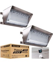 Lightdot 2Pack 100W LED Wall Pack Lights, Dusk to Dawn with Photocell,... picture