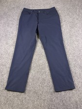 Lululemon Pants Mens 36x32 Blue Chino Microfiber 5 Pocket Casual Straight Leg picture