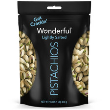 Wonderful Pistachios, In-Shell Roasted & Lightly Salted Pistachios, 16 Ounce Bag picture