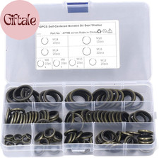 110PC Oil Seal Washers 8 Sizes M6 M8 M10 M12 M14 M16 M18 M20 Gasket Kit picture