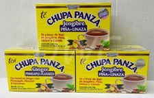 3 Pack TEA CHUPA PANZA TE GINGER PINA LINAZA CANELA 90 Day Supply DETOX GN+VIDA picture