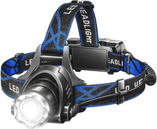 LED Lampara De Cabeza Recargable Luz De La Cabeza Linterna Para Pescar Camping picture