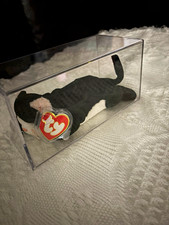 💎HARD TO FIND-Ty Beanie baby Zip the all black Cat (White Face Ver.)early 3/1😻 picture