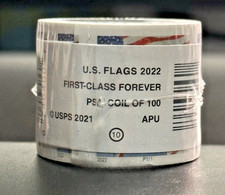USPS 1 Roll 100 First Class Forever Stamps, MNH Uned Postage picture
