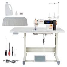 VEVOR Industrial Sewing Machine Lockstitch Sewing Machine Set 550W Servo Motor picture