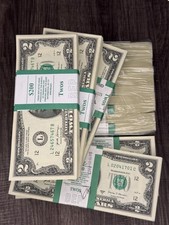 ONE STACK of 2017A TWO DOLLAR $2 Notes CRISP UNCIRCULATED BEP PACK from BRICK picture