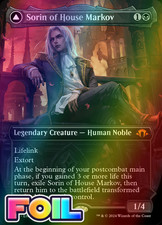 x1 Sorin of House Markov / Ravenous Neonate MH3 MTG 444 FOIL BORDERLESS 1x picture