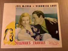 Sullivan's Travels Very Rare Original 1941 Lobby Card VeronicaLakeMcCrea Sturges picture