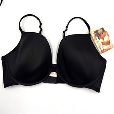 Cacique Convertible Plunge Bra Black Underwire Smooth Plus Size 42DD NEW picture