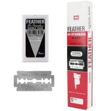 Feather Hi-Stainless Double Edge Shaving Razor Blades - Pack of 100 picture