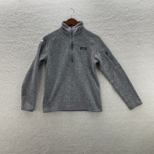 Patagonia Better Sweater Jacket Mens Medium Gray 1/4 Zip Preppy Hiking Office picture