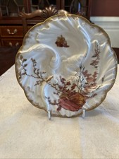 Antique Haviland CFH GDM Limoges France Oyster Plate  1890’s Highly Decorated picture