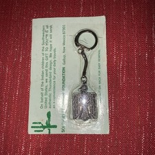 Vtg Metal Thunderbird Key Chain Key ring Southwest Indian Foundation NOS New picture