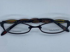 NEW VANNI OCCHIALI V9501 C306 BLACK COLORED TEMPLES METAL 50/17/135 MM LADIES picture