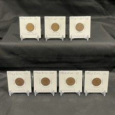 1982 P,D Lincoln Cent (CIRCULATED) Lot Of 7 L/D, S/D Zinc Copper Set (READ) #2 picture
