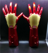 1/1 The Avengers Iron Man LED Light Hand Laser Prop A Pair Tony Stark Gloves US picture